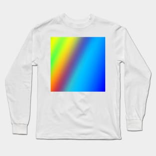 blue green red yellow abstract texture Long Sleeve T-Shirt